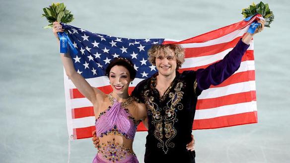 Meryl Davis and Charlie White won Gold in Sochi, but will not be competing at the World Championships later this month. (Photo courtesy of Sports Illustrated)